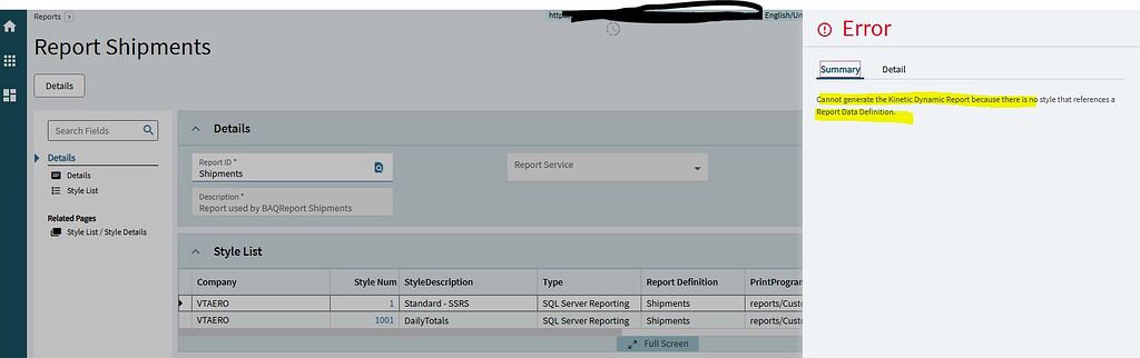 Converting BAQ Report to Kinetic - Error - Kinetic ERP - Epicor User ...