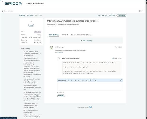 Purchase Price Variance Due to Decimal Rounding Issues