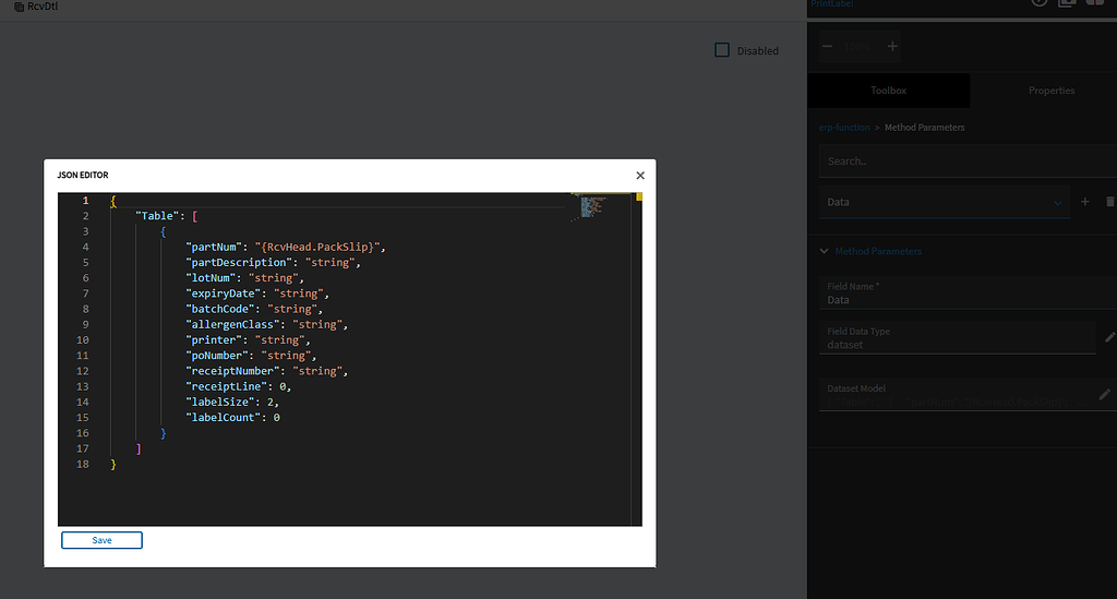 Json Editor Subsitution - Kinetic ERP - Epicor User Help Forum
