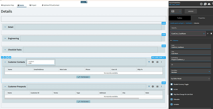 Project_CustContact_CustNum_Column