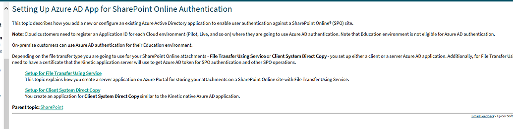 Epicor File Attachments with Sharepoint - Kinetic ERP - Epicor User ...