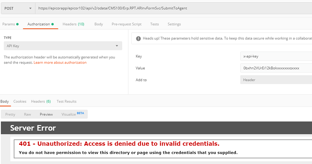10.2.500.x rest API Authentication issue - Epicor ERP 10 - Epicor User ...