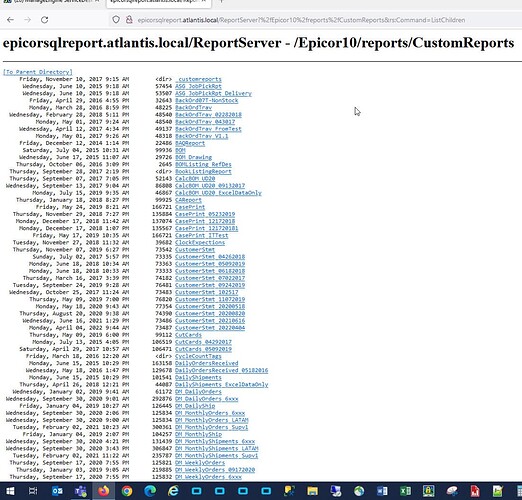 ReportServer after signin