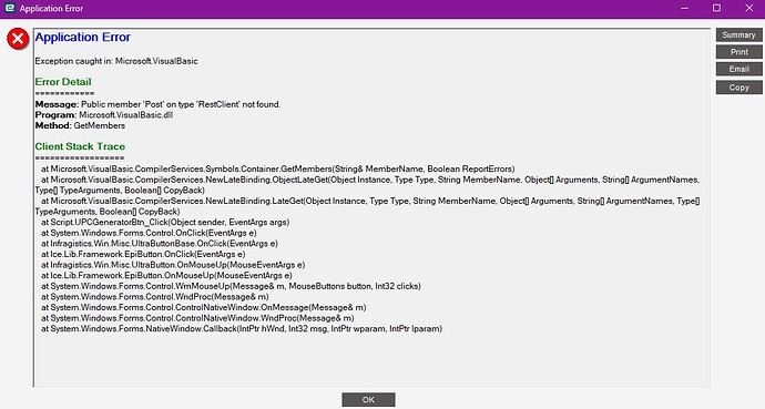 Calling a function in VB - Kinetic ERP - Epicor User Help Forum
