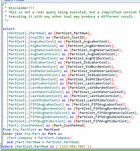 Import BAQ Specified Cast is not Valid - Epicor ERP 10 - Epicor User ...