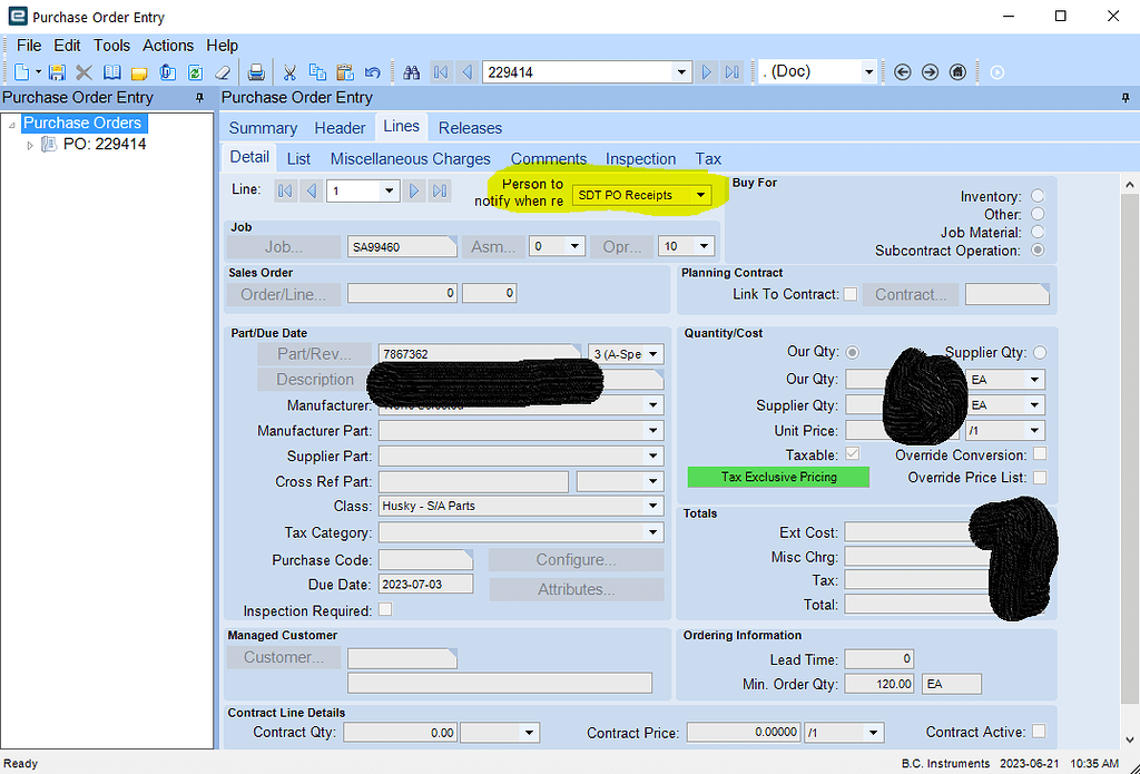 PO Entry Customization Help - How to get started? - Kinetic ERP ...