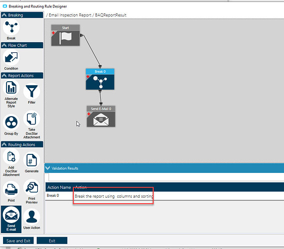 Break connected to Start