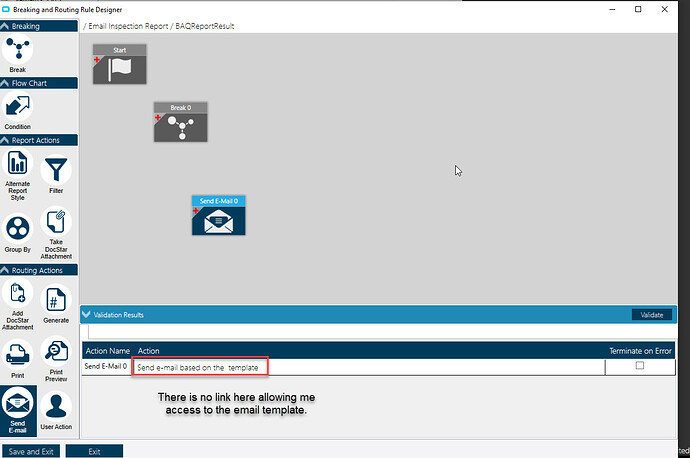 Attachment 2 - No link provided to allow selection from break table columns