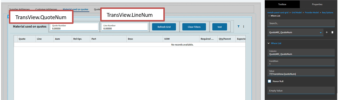 Application Studio, Refresh grid with button event - Kinetic ERP ...