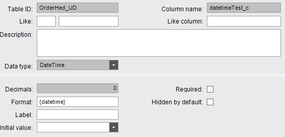 Date Time Field - Epicor ERP 10 - Epicor User Help Forum