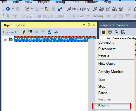 Error accessing the database: SQL Server encountered error 0x8007042d ...