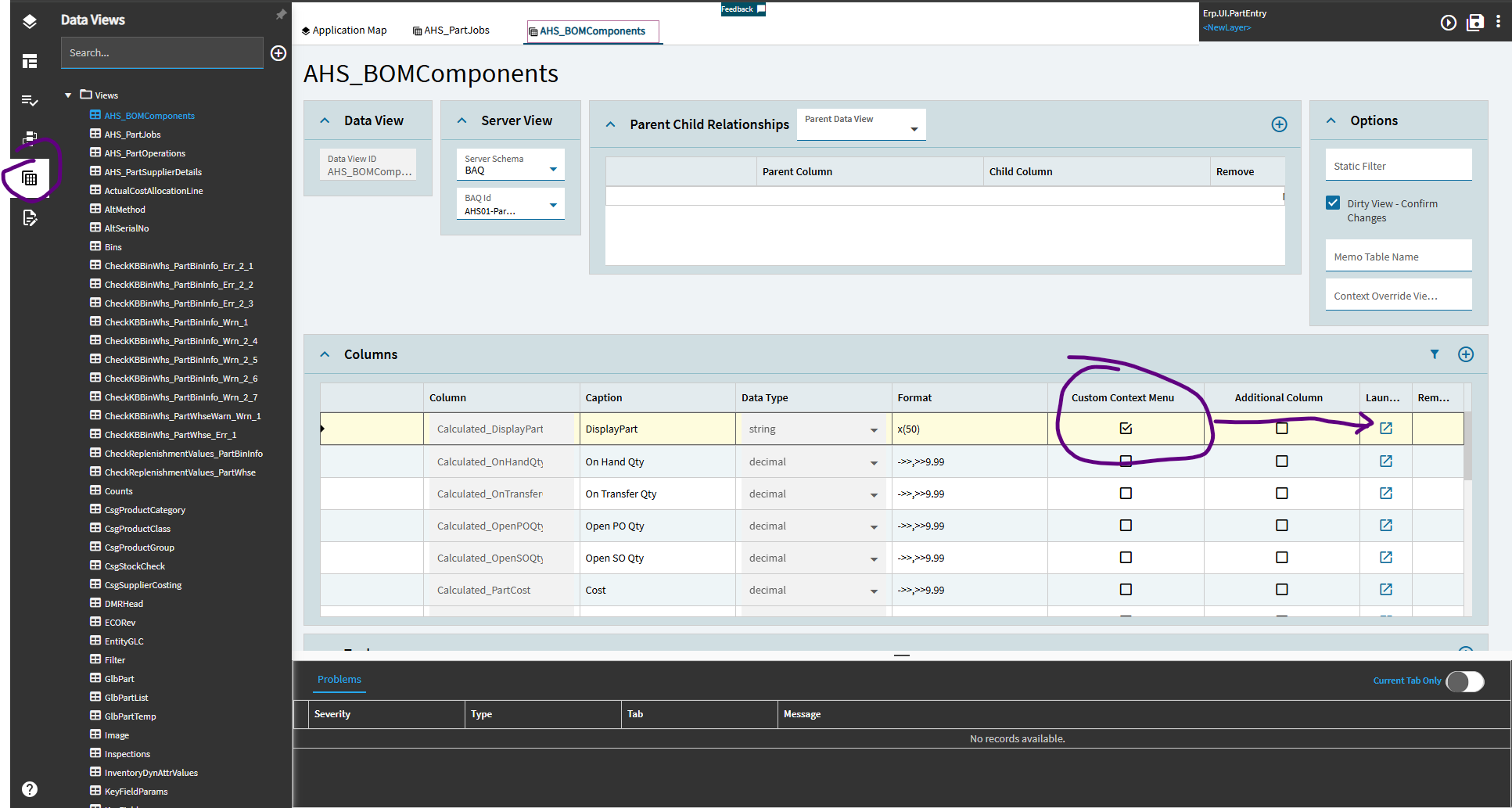 Items on Context Menu missing from maintenance - Kinetic ERP - Epicor ...