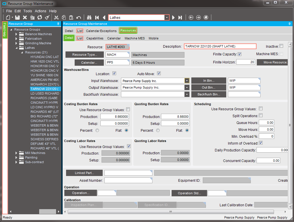 Resource - Finite Horizon