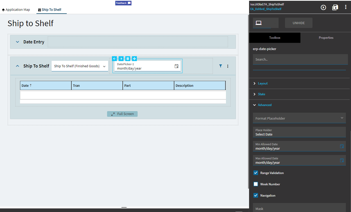 App Studio, need to filter by date range using date picker - Kinetic 202X -  Epicor User Help Forum