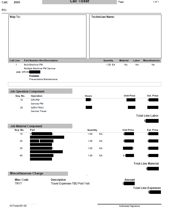 Adding a Grand Total to the bottom of the Service Call Ticket in SSRS ...
