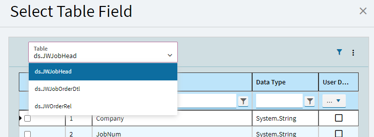 Adding a new data source/table to bpm - Kinetic ERP - Epicor User Help ...