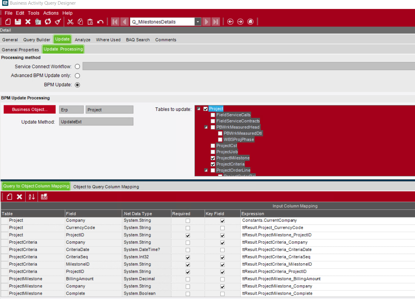 Unable to show BPM Data Form in a App? ERP Epicor