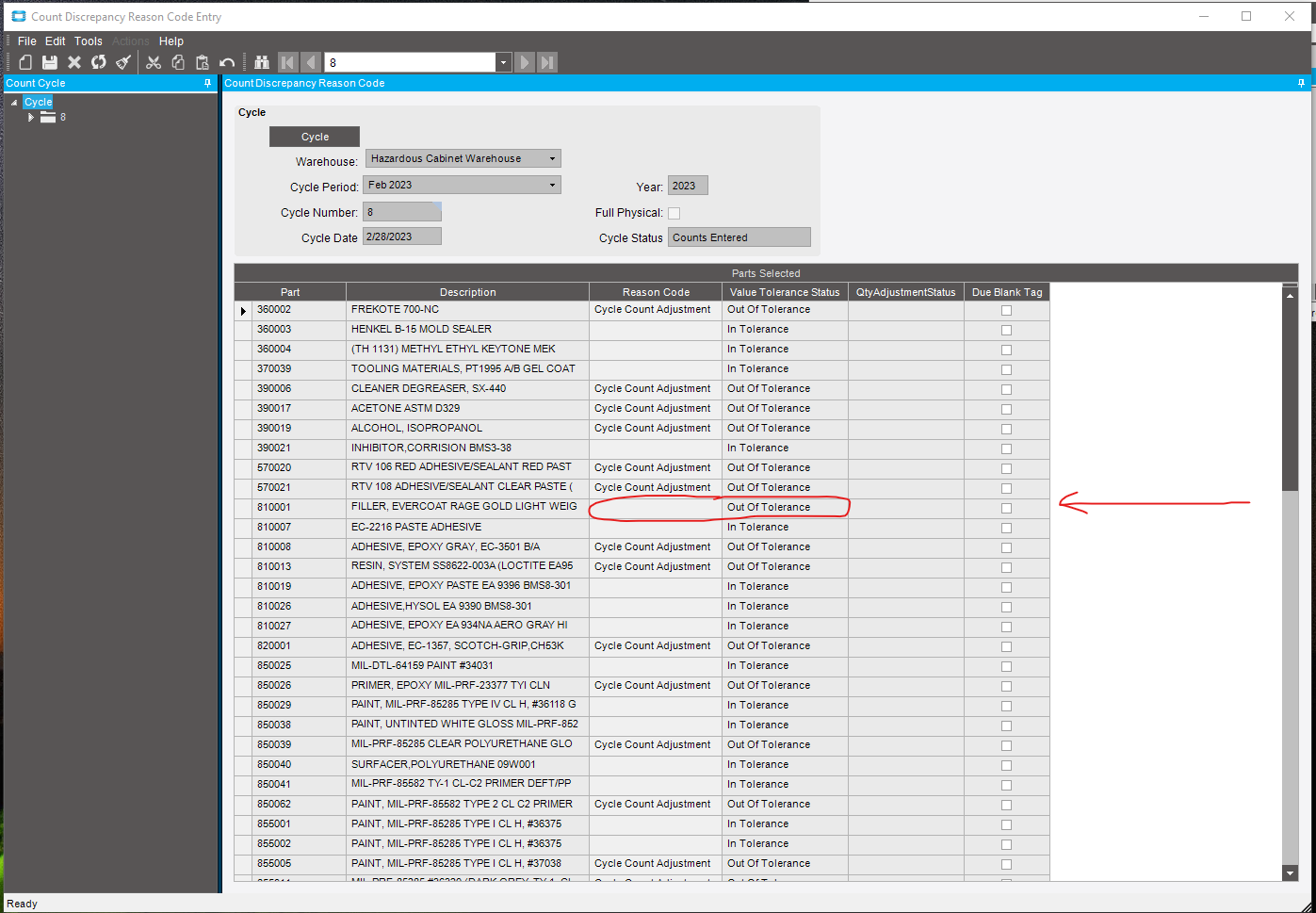 Can't assign reason code to cycle count - Epicor ERP 10 - Epicor User ...