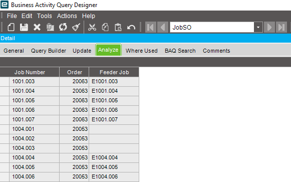 Find all Jobs related to a Sales Order - Epicor ERP 10 - Epicor User ...