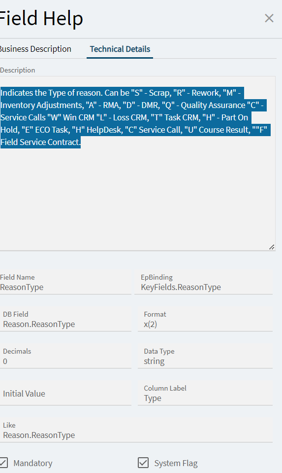 Inspection Fail Reason Code - Kinetic ERP - Epicor User Help Forum