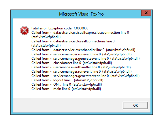 vista error 8-20-2024